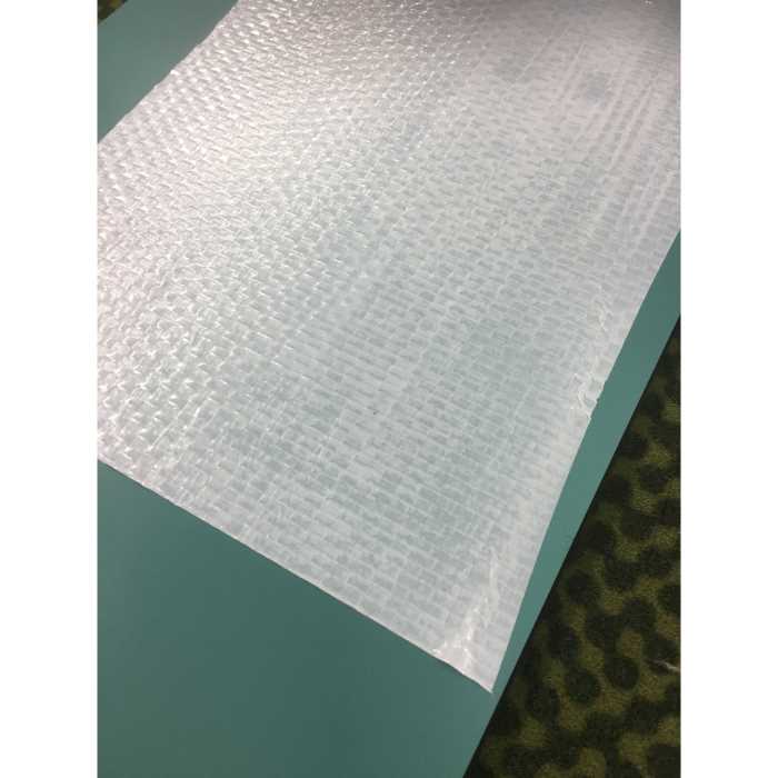 Splitterschutzfolie / Gewebefolie für Spiegel 130µ Weiss – Bild 2
