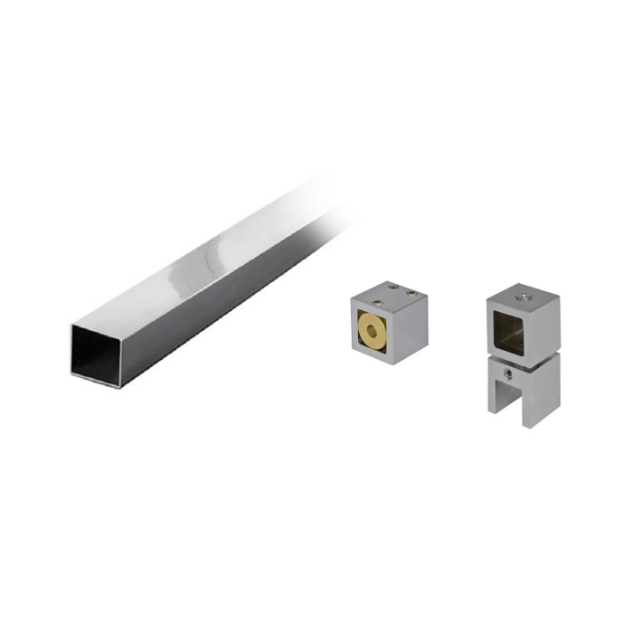 Set Glas/Wand Stabilisationsstange 15x15