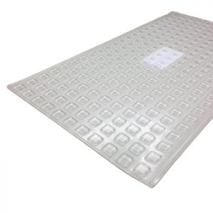 242 Stk. Transparente Glasplattenauflagen Quadratisch 10 x 2.5mm
