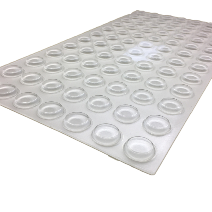 84 Stk. Transparente Glasplattenauflagen Rund D19 x 4.0mm