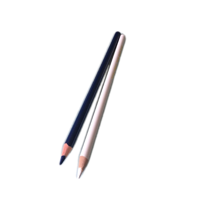 10 Stk. Markierstift für Glas Blau/Weiss