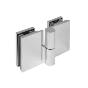 Standard Duschtürscharniere 180° Glas / Glas aus Messing
