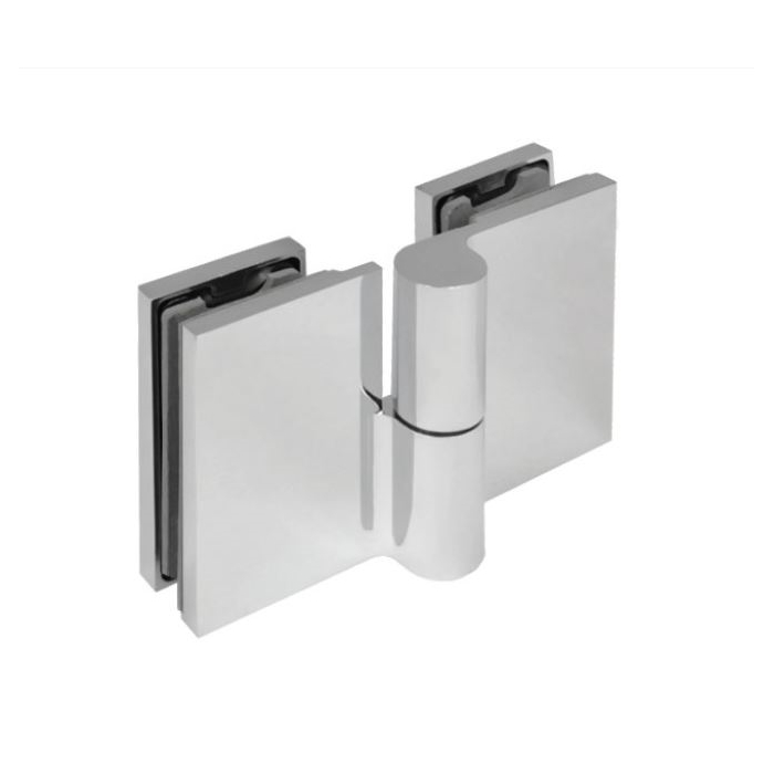 Standard Duschtürscharniere 180° Glas / Glas aus Messing