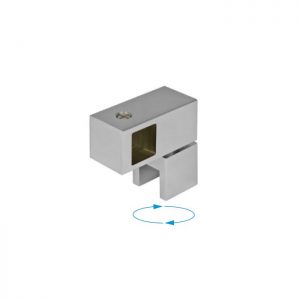 Parallelverbinder für 15x15 Stabilisationsstange mit drehbarem Glasanschluss