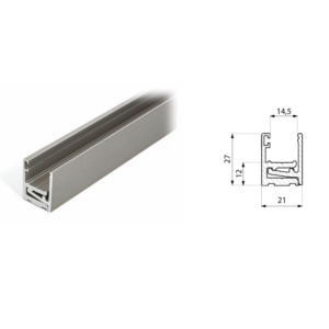 3m - 21x27 Klick-Festverglasungssystemprofil 8-10mm