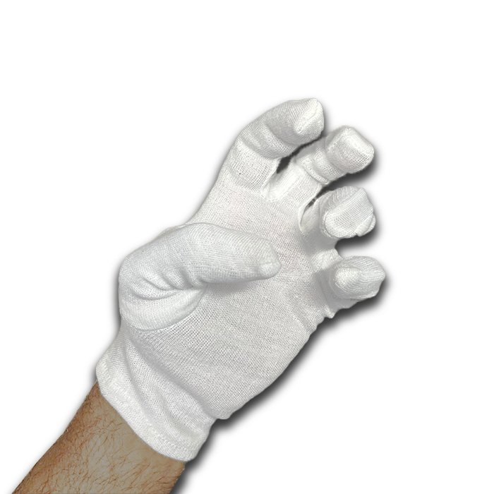 12 Stk. Weisse Baumwollhandschuhe – Bild 5