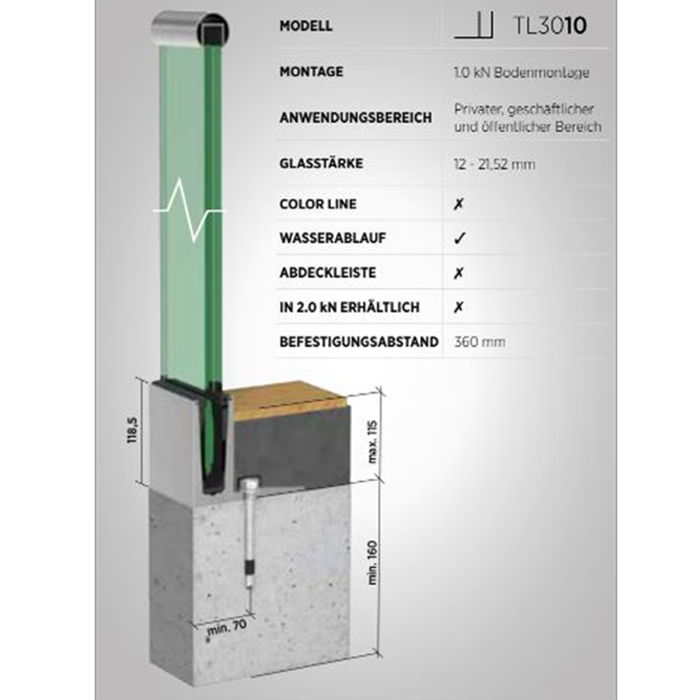 GLASPROFIL TL-3010
