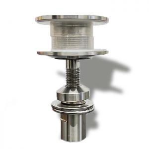 Gelenkiger V4A Glaspunkthalter D60 für 10 -19 mm