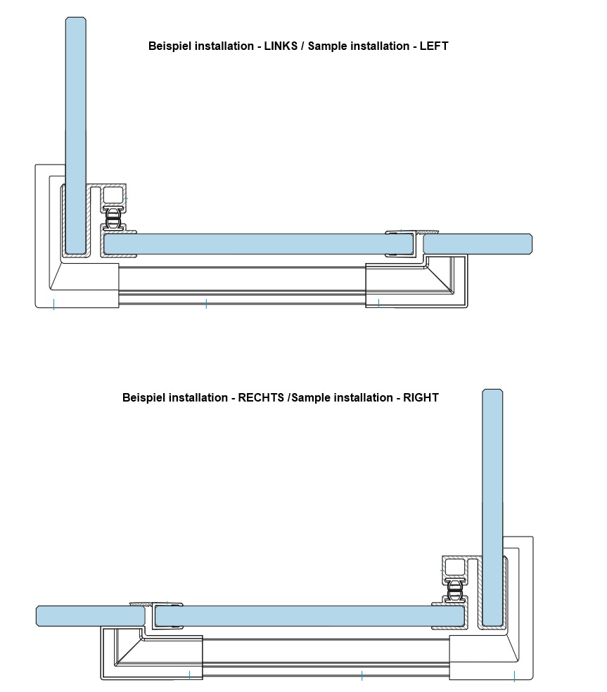 Verlängertes Endstück für Schwallschutzleiste 15x8 PVC – Bild 2