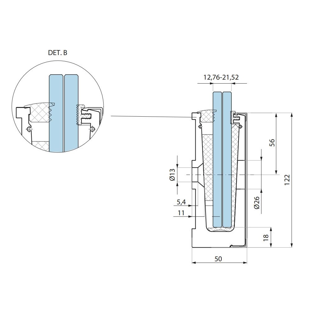 3m Set Econ UF- Aluminium Glasgeländer Profile 121x50 für Ganzglasgeländer %Aktion% – Bild 2