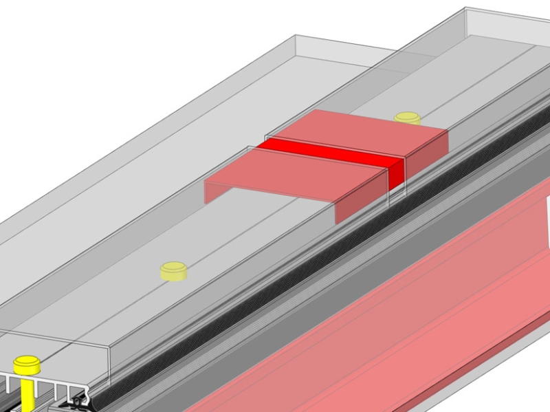 Profilverbinder für Deckprofile passend zum Dachverglasungssystem P60, P80, P100 – Bild 2