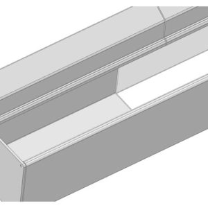 Dachrinnen System passend zum Dachverglasungssystem P60, P80, P100